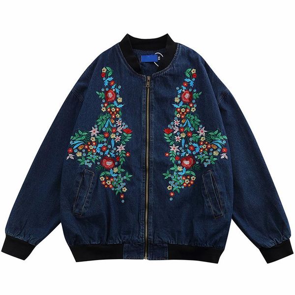 men's jackets embroidery flower denim jacket men hip hop streetwear 2021 autumn harajuku cotton coat fashion casual outwear, Black;brown
men's jackets embroidery flower denim jacket men hip hop streetwear 2021 autumn harajuku cotton coat fashion casual outwear, Black;brown