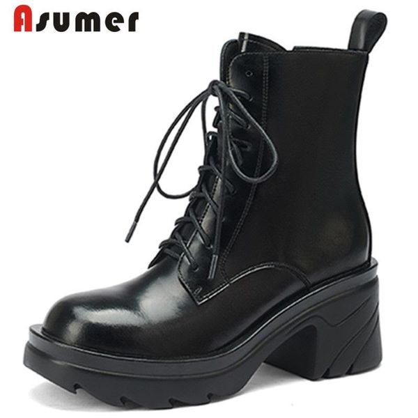 boots asumer 2022 women winter restoring hand made ankle zipper lace up genuine leather platform modern ladies, Black
boots asumer 2022 women winter restoring hand made ankle zipper lace up genuine leather platform modern ladies, Black
