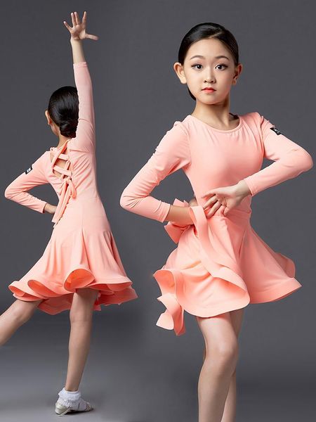 kids latin dresses for girls long sleeve dance dress ballroom competitiondress stage performance practice costumes dqs3054 wear, Black;red
kids latin dresses for girls long sleeve dance dress ballroom competitiondress stage performance practice costumes dqs3054 wear, Black;red