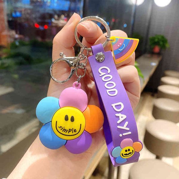 keychains korean ins color sunflower key ring, cute, smiling face doll, bag pendant, car accessories, decoration, Silver
keychains korean ins color sunflower key ring, cute, smiling face doll, bag pendant, car accessories, decoration, Silver