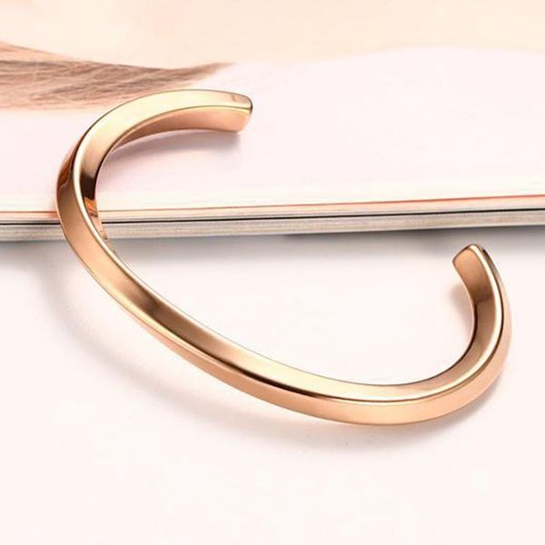 link, chain trendy twisted cuff bracelets bangles for women men 4mm stainless steel pulseras in rose gold color jewelry, Black
link, chain trendy twisted cuff bracelets bangles for women men 4mm stainless steel pulseras in rose gold color jewelry, Black