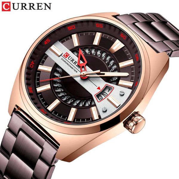 wristwatches curren 2021 mens watches stainless steel automatic date luminous watch for men waterproof quartz clock, Slivery;brown
wristwatches curren 2021 mens watches stainless steel automatic date luminous watch for men waterproof quartz clock, Slivery;brown
