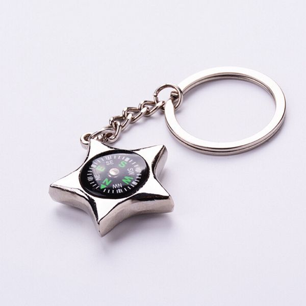 silver color pentagram compass keychain multifunction key chains personality key cover ring
silver color pentagram compass keychain multifunction key chains personality key cover ring