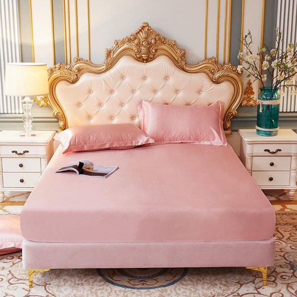 sheets & sets pink satin silk fitted bedsheet case solid color elastic band mattress cover home bedding bed sheet matress
sheets & sets pink satin silk fitted bedsheet case solid color elastic band mattress cover home bedding bed sheet matress