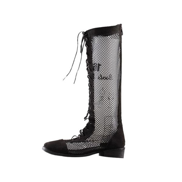 dress shoes rome high boots women's summer breathable 2021 net red hollow sandals, Black
dress shoes rome high boots women's summer breathable 2021 net red hollow sandals, Black