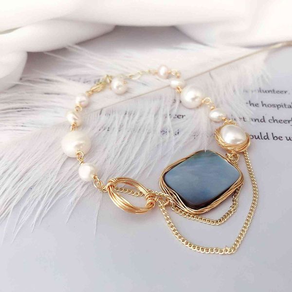 bracelets designer baroque small square versatile temperament pearl simple personality jewelry fashion women's, Black
bracelets designer baroque small square versatile temperament pearl simple personality jewelry fashion women's, Black