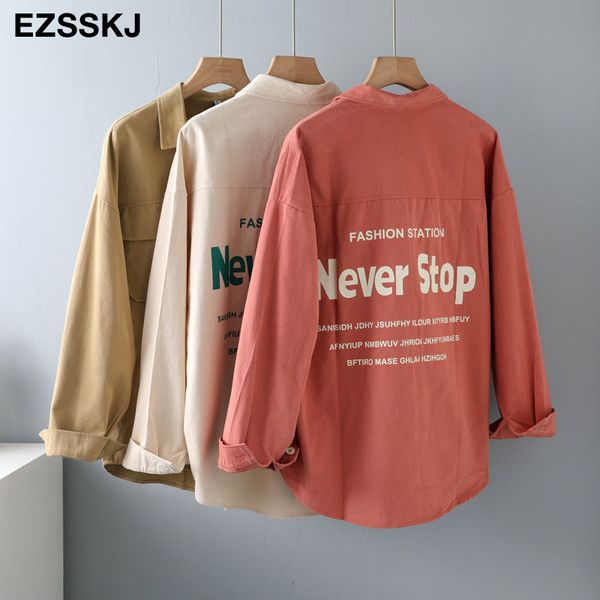2021 woman thick letter shirt jacket coat women spring autumn loose oversize blouse shirt outwear streetwear long jacket, White
2021 woman thick letter shirt jacket coat women spring autumn loose oversize blouse shirt outwear streetwear long jacket, White