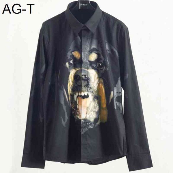 2019 fashion men shirt male long sleeve shirts casual slim fit rottweiler pattern man dress shirts, White;black
2019 fashion men shirt male long sleeve shirts casual slim fit rottweiler pattern man dress shirts, White;black