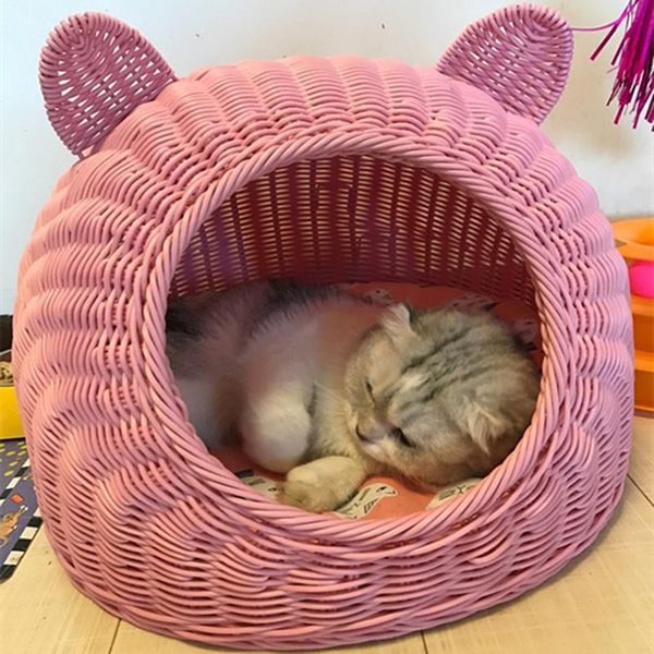 cat beds & furniture indoor house pet woven cave bed imitation wicker basket for cat/kitten/puppy/dog home goods
cat beds & furniture indoor house pet woven cave bed imitation wicker basket for cat/kitten/puppy/dog home goods
