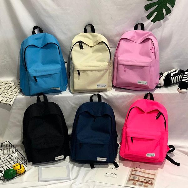 solid color fashion backpack canvas harajuku style school bag large capacity traveler teenager girls boy shcoolbag
solid color fashion backpack canvas harajuku style school bag large capacity traveler teenager girls boy shcoolbag