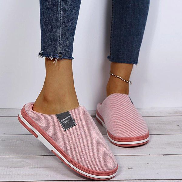 slippers women's cotton autumn and winter home thick-soled warm plush shoes zapatos de mujer, Black
slippers women's cotton autumn and winter home thick-soled warm plush shoes zapatos de mujer, Black