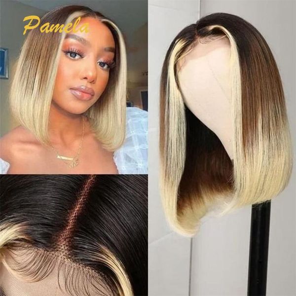 lace wigs 613 blonde straight bob wig for black women t part short human hair ombre pre plucked with baby, Black;brown
lace wigs 613 blonde straight bob wig for black women t part short human hair ombre pre plucked with baby, Black;brown