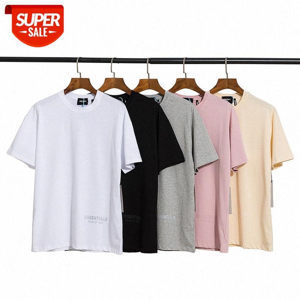 fear of god essentials front and rear 3m reflective logo short-sleeved t-shirt hip-hop high street men women tee #3j5c, White;black 
fear of god essentials front and rear 3m reflective logo short-sleeved t-shirt hip-hop high street men women tee #3j5c, White;black