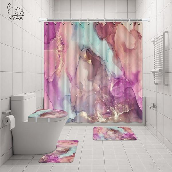bath accessory set black golden marble 3d print shower curtain hooks mat toilet rugs soft carpet wc accessories modern bathroom decoration
bath accessory set black golden marble 3d print shower curtain hooks mat toilet rugs soft carpet wc accessories modern bathroom decoration