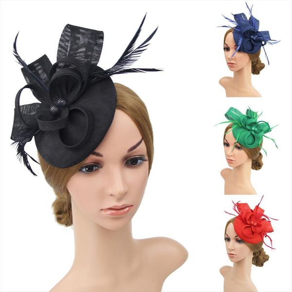 ladies women wedding evening party mesh headband flower hat fascinator caps, Blue;gray
ladies women wedding evening party mesh headband flower hat fascinator caps, Blue;gray