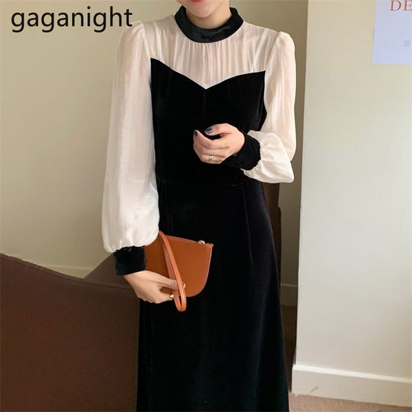 korean chic vintage hepburn style mesh vestidos stand collar patchwork slim puff sleeve dress black office ladies 210601, White
korean chic vintage hepburn style mesh vestidos stand collar patchwork slim puff sleeve dress black office ladies 210601, White