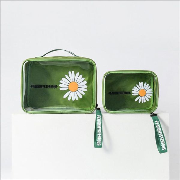 transparent waterproof cosmetic bag women makeup wash bags portable travel storage daisy printed toiletry purse totes & cases
transparent waterproof cosmetic bag women makeup wash bags portable travel storage daisy printed toiletry purse totes & cases