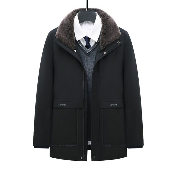 2021 medium long men's cloth middle-aged and elderly winter cotton padded et thickened casual dad's, Black
2021 medium long men's cloth middle-aged and elderly winter cotton padded et thickened casual dad's, Black