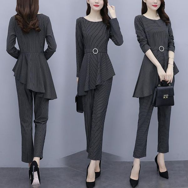 women's tracksuits autumn two piece set and pants elegant ensemble femme survetement striped year-old female costume, Gray
women's tracksuits autumn two piece set and pants elegant ensemble femme survetement striped year-old female costume, Gray
