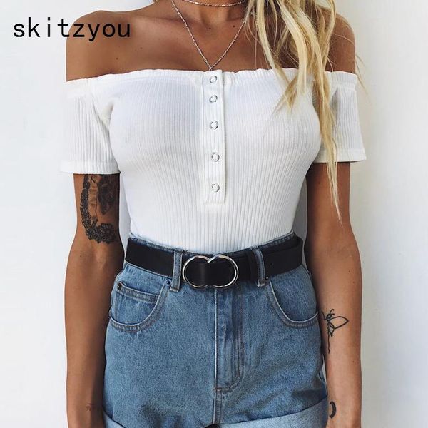 women's jumpsuits & rompers skitzyou ear edge slash neck women summer bodycon body bodysuit short sleeve off shoulder white slim ov, Black;white
women's jumpsuits & rompers skitzyou ear edge slash neck women summer bodycon body bodysuit short sleeve off shoulder white slim ov, Black;white