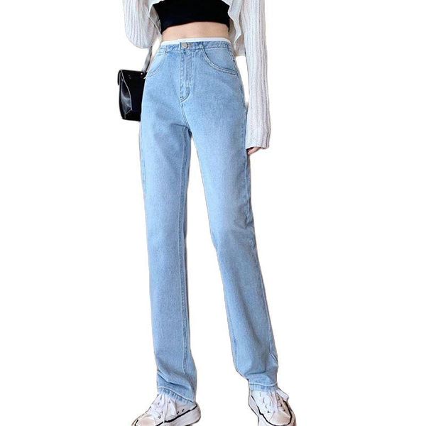 women's jeans retro all-match 2021 autumn hit color high waist loose straight trousers korean fashion clothing, Blue
women's jeans retro all-match 2021 autumn hit color high waist loose straight trousers korean fashion clothing, Blue