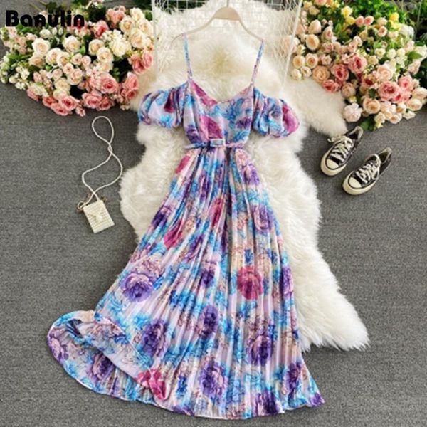 banulin 2021 summer runway floral print spaghetti strap dress cool off shoulder flower overall women beach boho long casual dresses, Black;gray
banulin 2021 summer runway floral print spaghetti strap dress cool off shoulder flower overall women beach boho long casual dresses, Black;gray