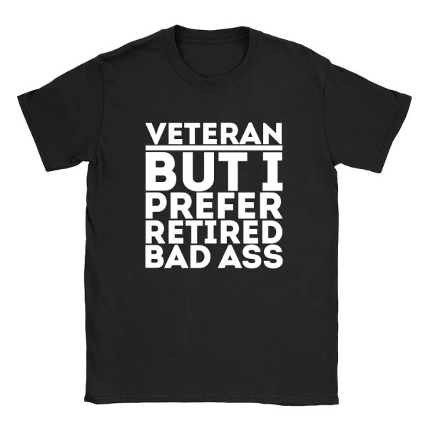 veteran mens t-shirt funny retired gift for grandad top, White;black 
veteran mens t-shirt funny retired gift for grandad top, White;black