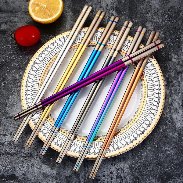 chopsticks 304 stainless steel anti-slip anti-scalding creative chinese titanium household tableware
chopsticks 304 stainless steel anti-slip anti-scalding creative chinese titanium household tableware
