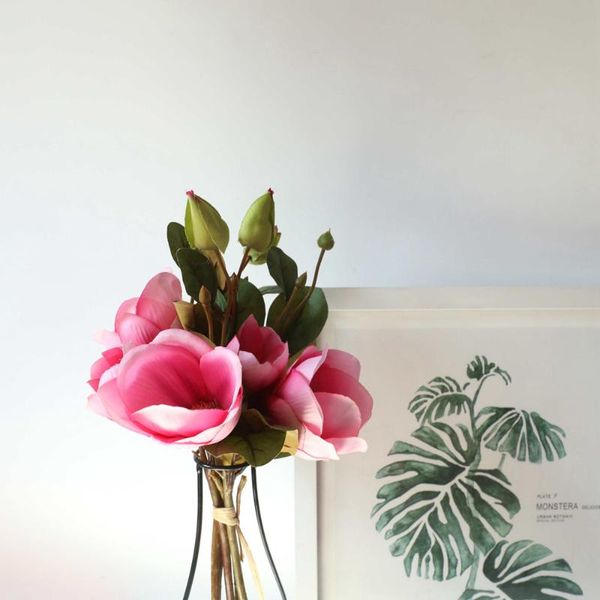 magnolia bouquet artificial silk flowers for wedding christmas party home decoration fake flower decorative & wreaths
magnolia bouquet artificial silk flowers for wedding christmas party home decoration fake flower decorative & wreaths