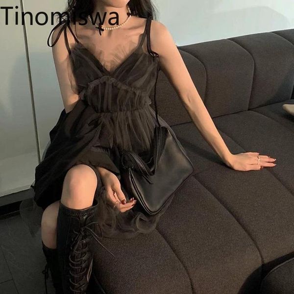 tinomiswa women dresses 2021 spring summer french vintage temperament female v-neck mesh stitching short sling vestidos casual, Black;gray
tinomiswa women dresses 2021 spring summer french vintage temperament female v-neck mesh stitching short sling vestidos casual, Black;gray