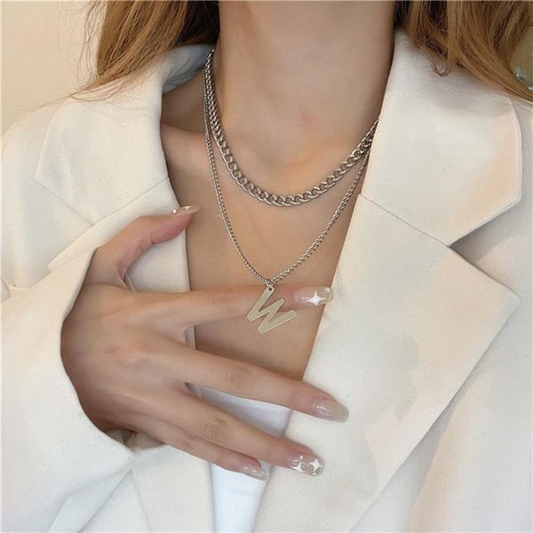 chokers the collarbone chain 2021 female instagram hip-hop frigidly alphabetic necklace fold wear, Golden;silver
chokers the collarbone chain 2021 female instagram hip-hop frigidly alphabetic necklace fold wear, Golden;silver