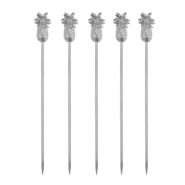 forks 5pcs stainless steel cocktail spears pineapple fruit salad picks dessert fork for bar party (silver)
forks 5pcs stainless steel cocktail spears pineapple fruit salad picks dessert fork for bar party (silver)