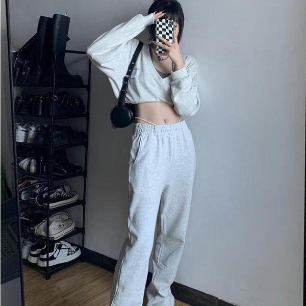 women's two piece pants women solid sets casual long sleeve high waisted female spring autumn plus size tracksuit suit y115, White
women's two piece pants women solid sets casual long sleeve high waisted female spring autumn plus size tracksuit suit y115, White