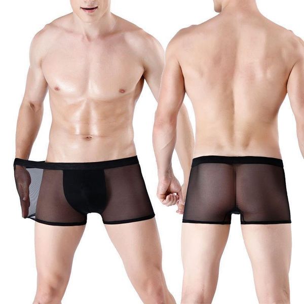 underpants 2021 transparent men's boxers bulge ice silk see through men underwear low waist panties lingerie intimates, Black;white
underpants 2021 transparent men's boxers bulge ice silk see through men underwear low waist panties lingerie intimates, Black;white
