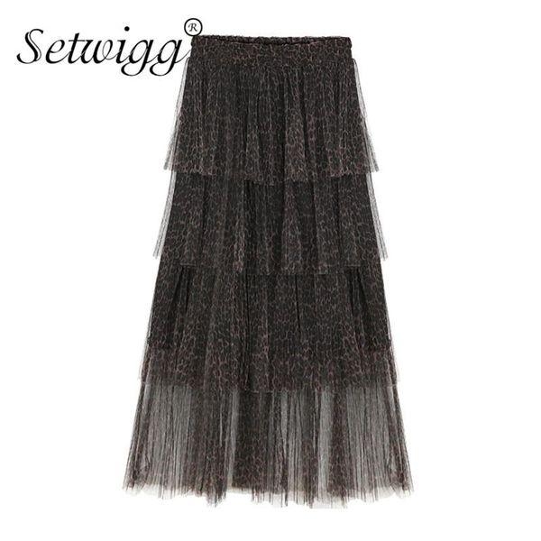 skirts leopard cakee layered guaze mesh patchwork puffy a-line tiered calf ankle tulle long, Black
skirts leopard cakee layered guaze mesh patchwork puffy a-line tiered calf ankle tulle long, Black