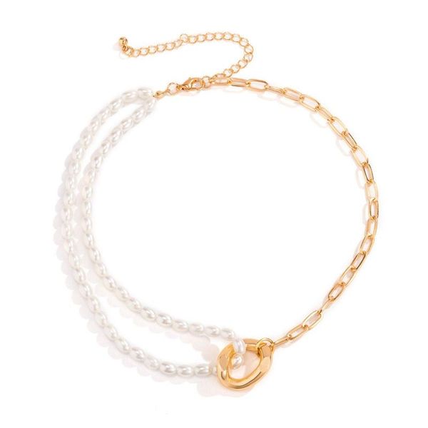 chains fashion imitation pearl punk multilayer choker neck clavicle chain necklace, Silver
chains fashion imitation pearl punk multilayer choker neck clavicle chain necklace, Silver