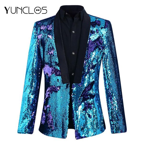 men's suits & blazers yunclos 2021 sequin design men suit jacket wedding party blazer no button bling slim fit jackets for, White;black
men's suits & blazers yunclos 2021 sequin design men suit jacket wedding party blazer no button bling slim fit jackets for, White;black