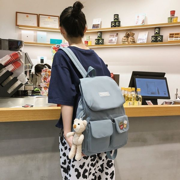backpack nylon backpack, ladies'backpack, multiple pockets, schoolbag for teenage girls, school style, travel bag mvlx
backpack nylon backpack, ladies'backpack, multiple pockets, schoolbag for teenage girls, school style, travel bag mvlx