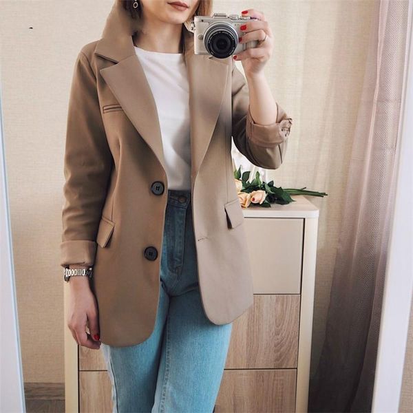 spring women blazer casual jacket khaki work suit office lady fashion long sleeve pockets blazers women's suits &, White;black
spring women blazer casual jacket khaki work suit office lady fashion long sleeve pockets blazers women's suits &, White;black