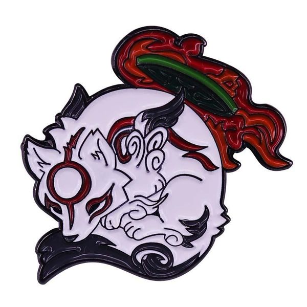 pins, brooches sun goddess amaterasu enamel pin okami wolf brooch japan video game jewelry, Gray
pins, brooches sun goddess amaterasu enamel pin okami wolf brooch japan video game jewelry, Gray