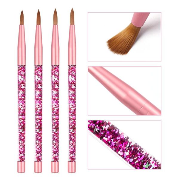 nail brushes crystal acrylic art brush uv gel carving pen glitter liquid handle builder manicure drawing tools size, Yellow
nail brushes crystal acrylic art brush uv gel carving pen glitter liquid handle builder manicure drawing tools size, Yellow