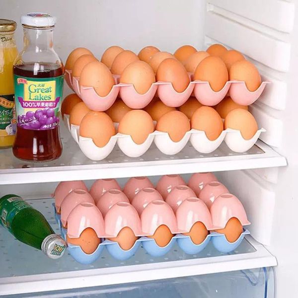 storage bottles & jars 15 grid egg box refrigerator container rack tray plastic eggs holder stackable shelf case organizer
storage bottles & jars 15 grid egg box refrigerator container rack tray plastic eggs holder stackable shelf case organizer