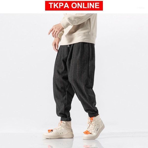 japanese streetwear thick harem pants men 2021 mens wool hip hop plaid sweatpants male winter casual joogers pants1, Black
japanese streetwear thick harem pants men 2021 mens wool hip hop plaid sweatpants male winter casual joogers pants1, Black