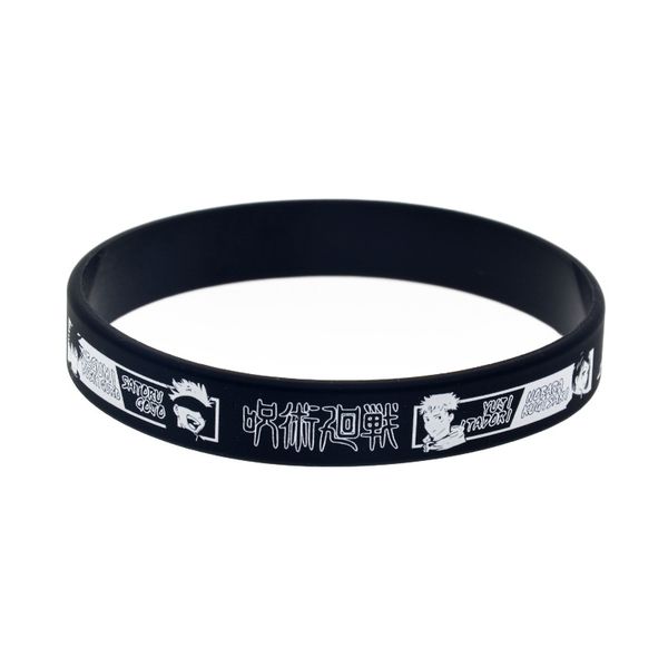 1pc jujutsu kaisen silicone rubber wristband printed japan tv cartoon role player head portrait decoration gift, Black
1pc jujutsu kaisen silicone rubber wristband printed japan tv cartoon role player head portrait decoration gift, Black