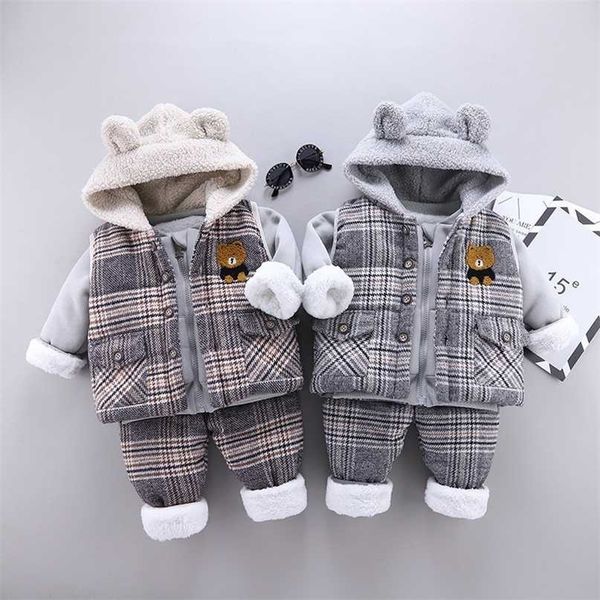 toddler winter children thicken cotton clothes baby boy girls cartoon add velvet warm vest coats pants 3pcs/sets infant kids 211104, White
toddler winter children thicken cotton clothes baby boy girls cartoon add velvet warm vest coats pants 3pcs/sets infant kids 211104, White