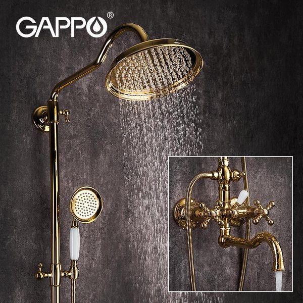 luxury gold bathroom shower faucets brass faucet mixer rainfall retro head set system g2489-6 sets
luxury gold bathroom shower faucets brass faucet mixer rainfall retro head set system g2489-6 sets