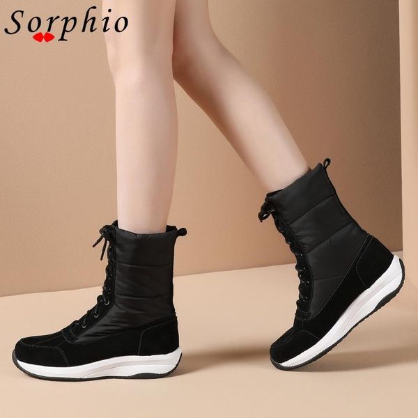 boots sorphio winter waterprrof female casual women shoes wedges short plush platform mid calf snowboots, Black
boots sorphio winter waterprrof female casual women shoes wedges short plush platform mid calf snowboots, Black