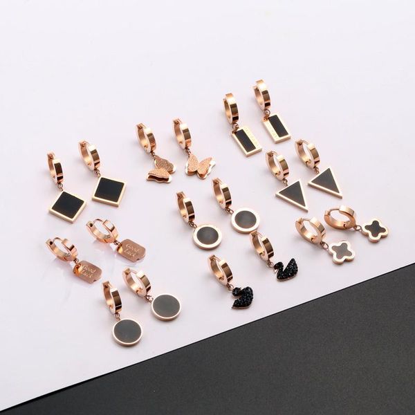 hoop & huggie yaonuan trendy simple titanium steel rose gold plated earrings for women korean style fashion jewelry accessories wedding, Golden;silver
hoop & huggie yaonuan trendy simple titanium steel rose gold plated earrings for women korean style fashion jewelry accessories wedding, Golden;silver