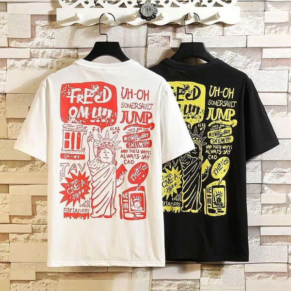 men's t-shirts 2021 japanese large size creative printing casual short-sleeved t-shirt student fashion loose sports a182t1006 a5ey, White;black
men's t-shirts 2021 japanese large size creative printing casual short-sleeved t-shirt student fashion loose sports a182t1006 a5ey, White;black