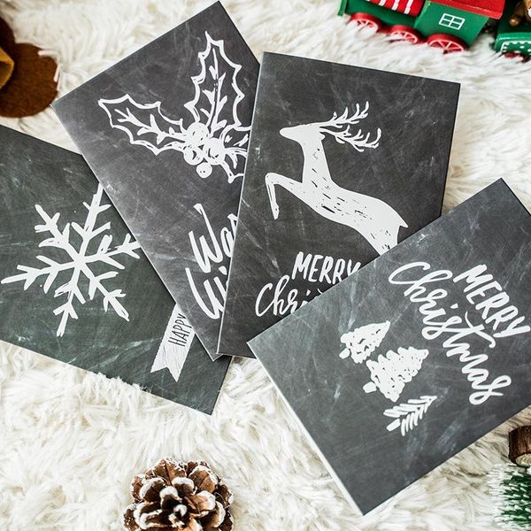 greeting cards 10pcs latest retro blackboard christmas card snowflake elk party invitation
greeting cards 10pcs latest retro blackboard christmas card snowflake elk party invitation